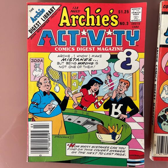 Vintage Archie Comic Lot of 3 - RANDOM 1970s & - 1980s Bronze Age - Single Owner - Picture 10 of 11